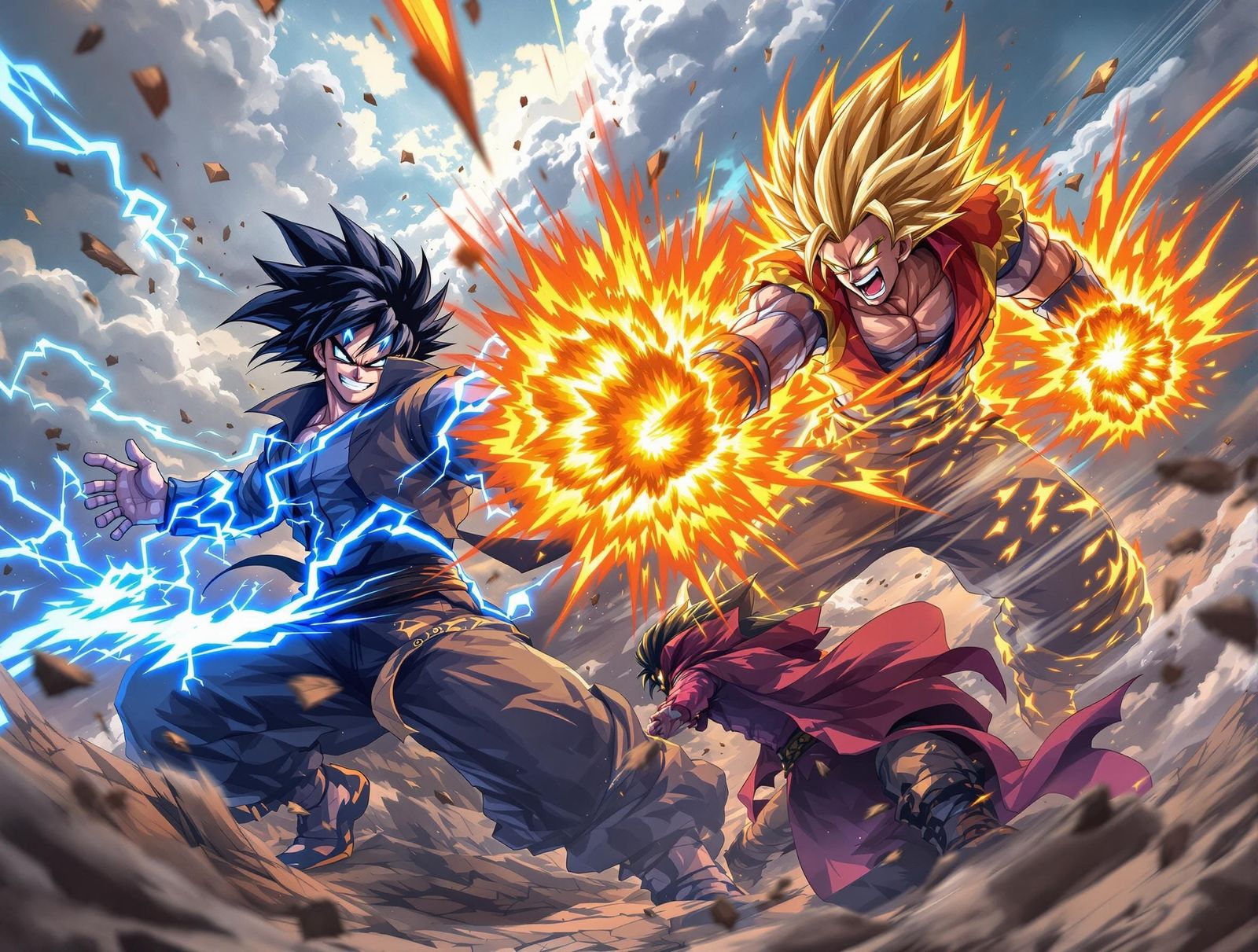 Mystical Fighters Engage in Epic Anime Showdown