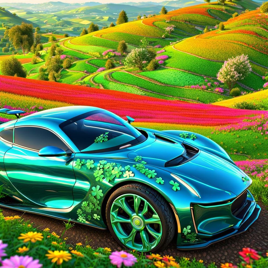 Mystical Emerald Isle Sports Car