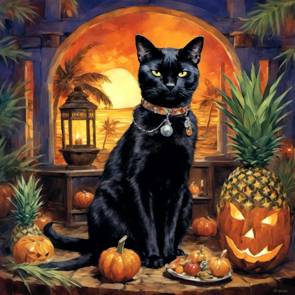 Haunted Tiki Bar: Black Cat's Surreal Drum Solo