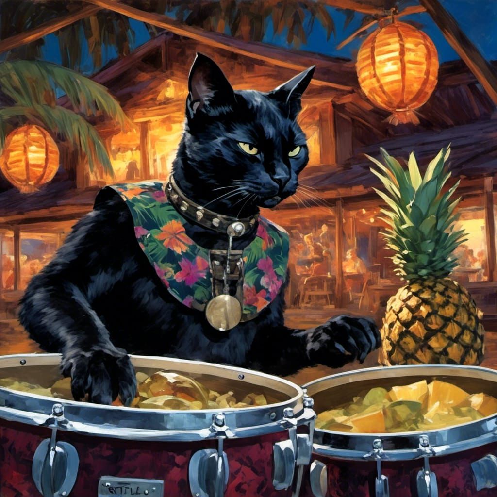 Black Cat's Haunted Tiki Bar Performance