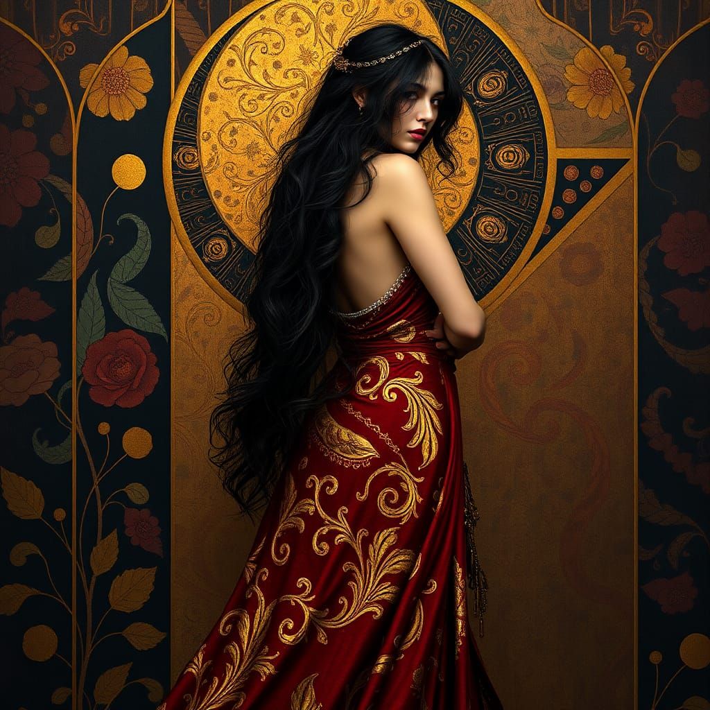 A beautiful gypsy woman