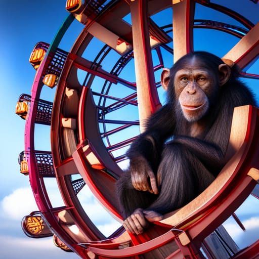 Chimpanzees on a Ferris Wheel: 3D Game Cinematic