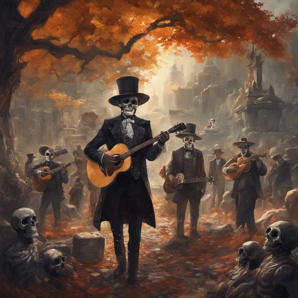 Mariachis Celebrate Day of the Dead