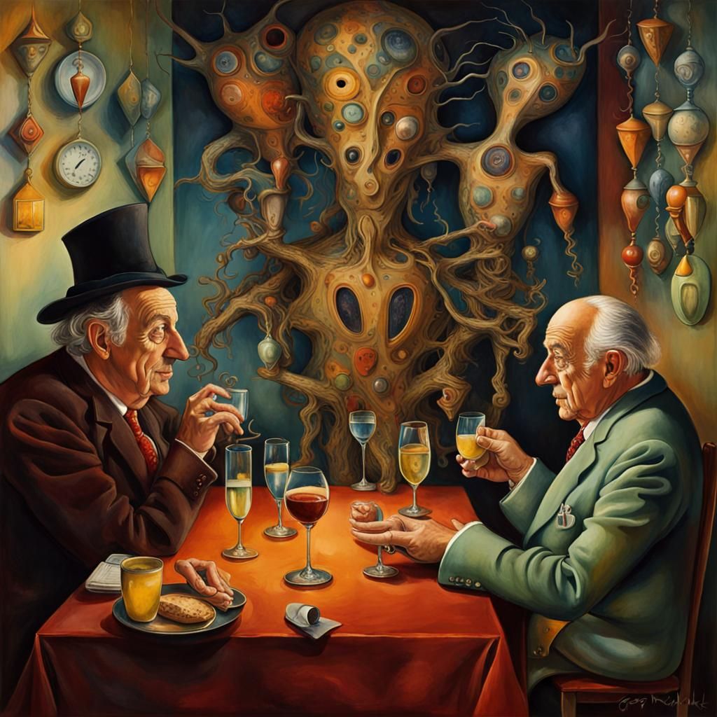 Surreal Dreamscape in Watercolor Style