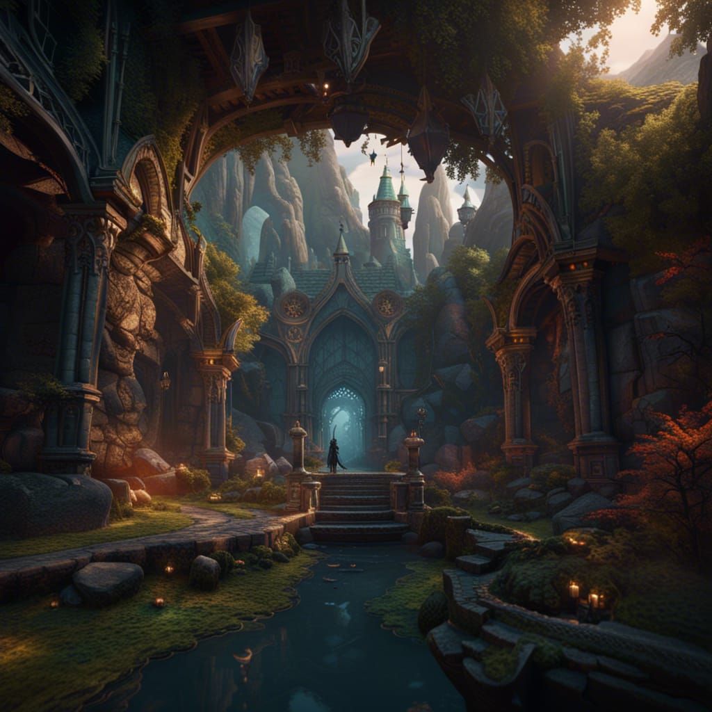 Fantastical World Brought to Life in Detailed Matte Painting