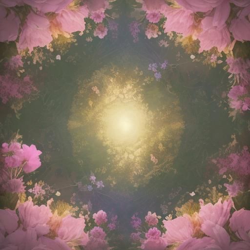 Baby Girl in Whimsical Forest: Fantasy Concept Art