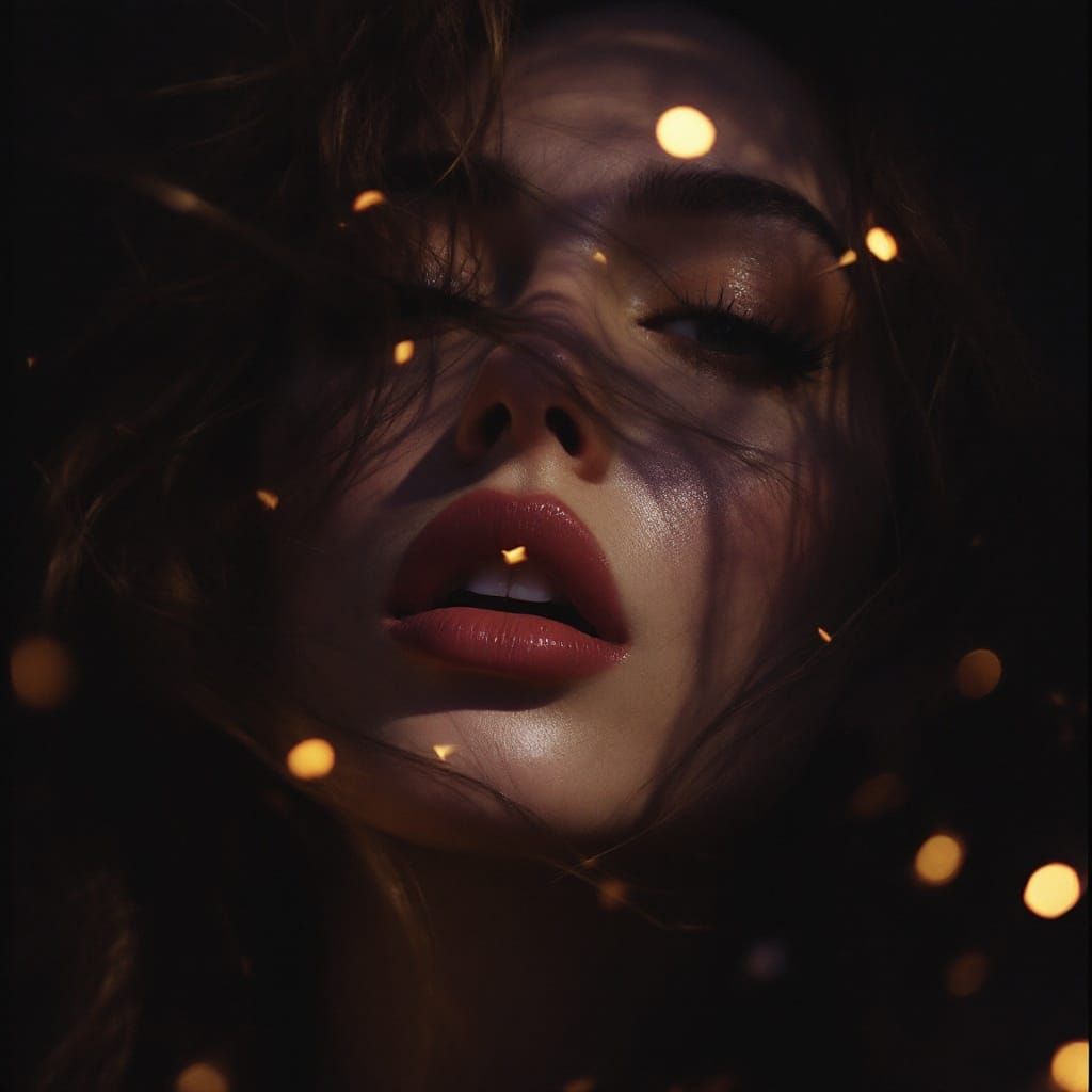 Dramatic Cinematic Portrait in Film Grain