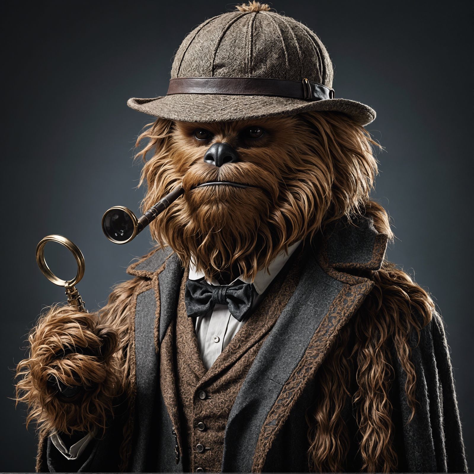 Furry Alien as Victorian Detective