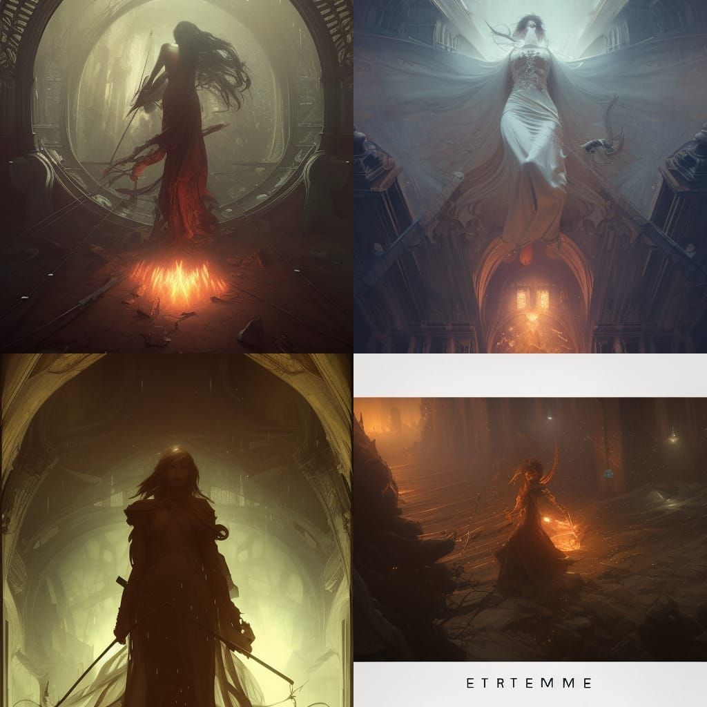 Dark Fantasy Eternal Slumber, Hyperdetailed Concept Art