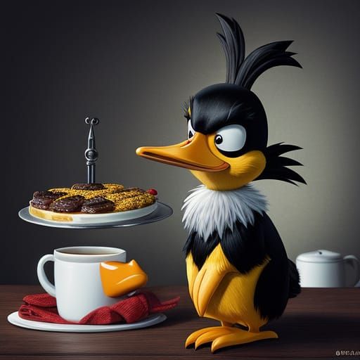 Quacking Cartoon Character Daffy Duck
