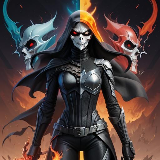 Ghost Rider vs Reaper: Cubist Hellscape