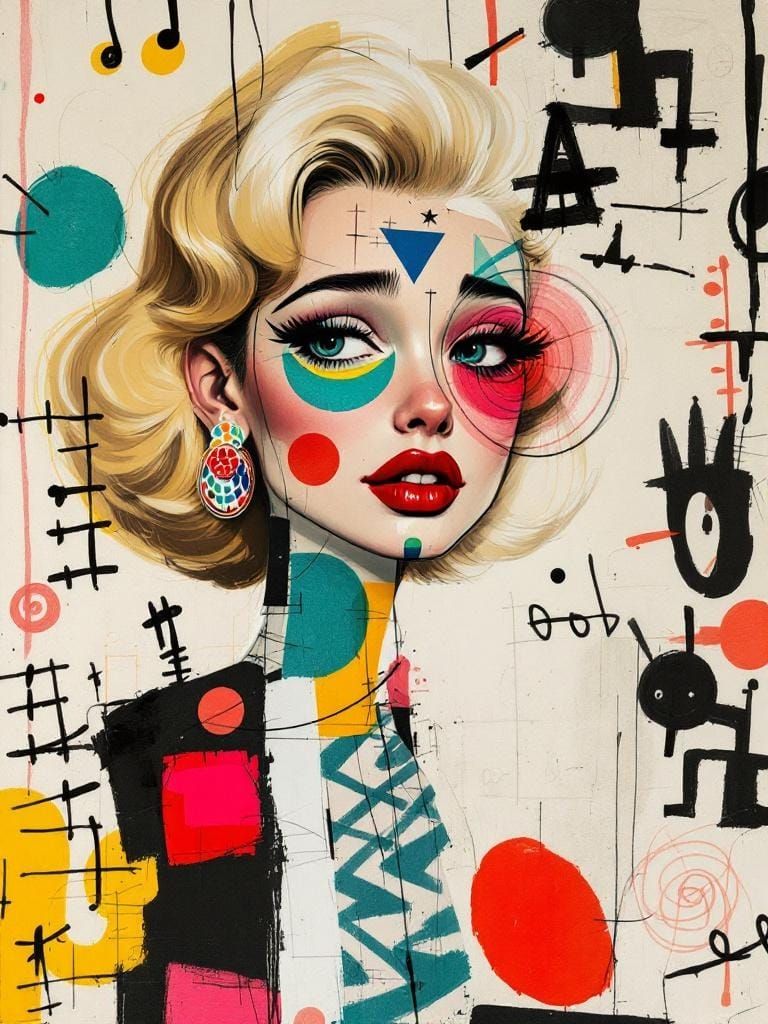 Doodle Meets Basquiat Punk Geometry in Outsider Art