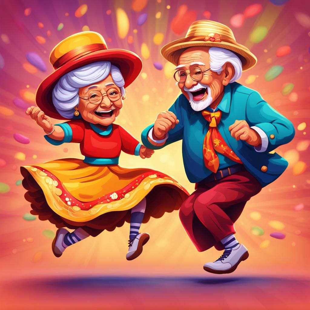 Grandma and Grandpa's Chibi Cha-Cha Dance