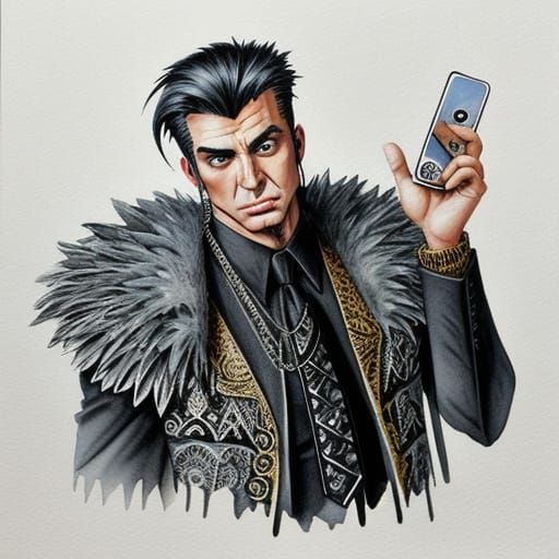 Mr. Vain as a Watercolour Masterpiece