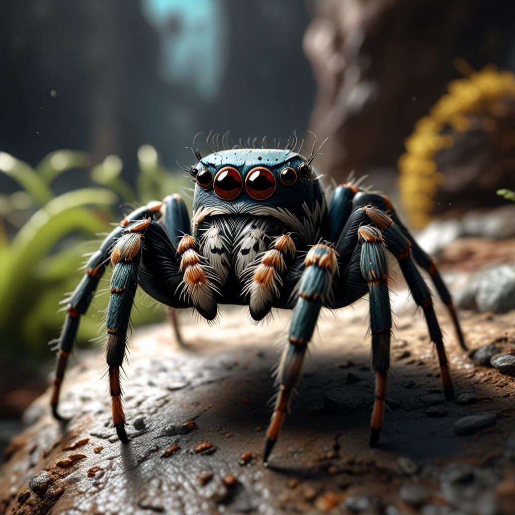 Jumping Spider Day: Fantastical Matte Painting