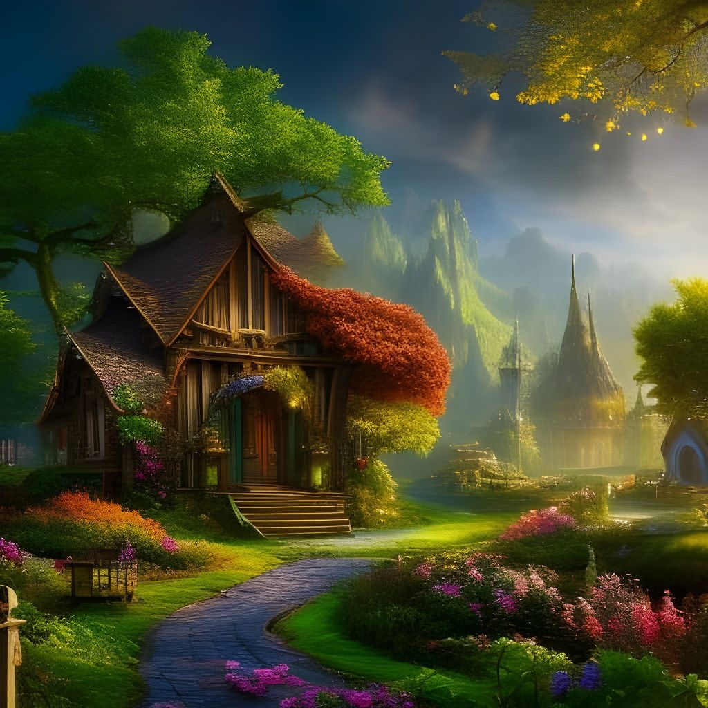 Faerie House and Garden in Mountain Valley