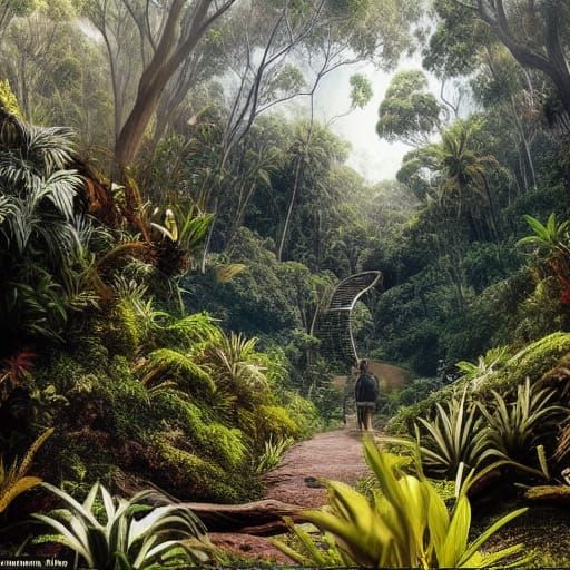 Australian Outback Celebrity Scene: Digital Matte Painting