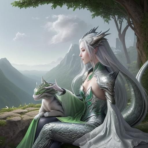 The dragon queen and her dragon cat…