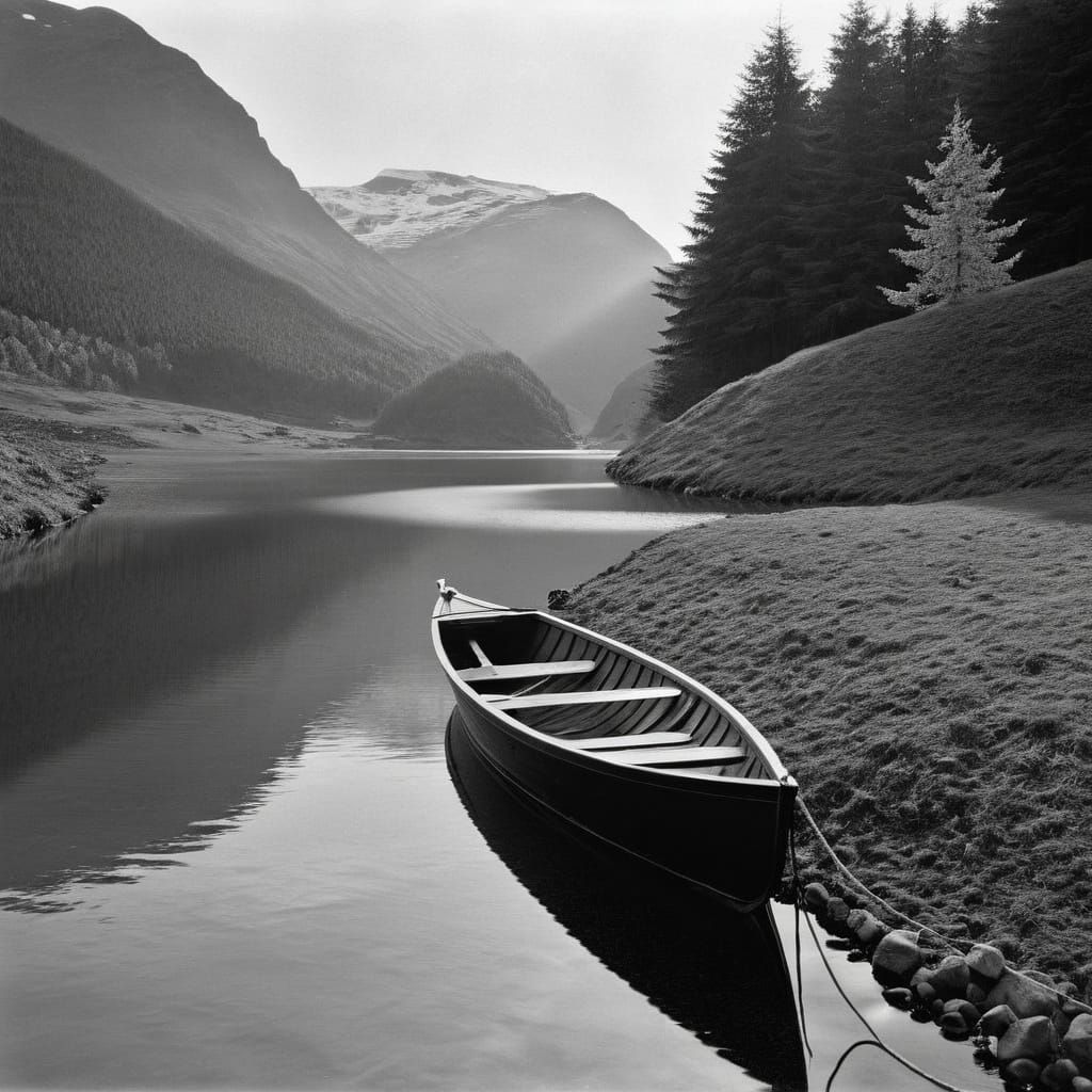 Frozen Landscape in a Nordic Artistic Style