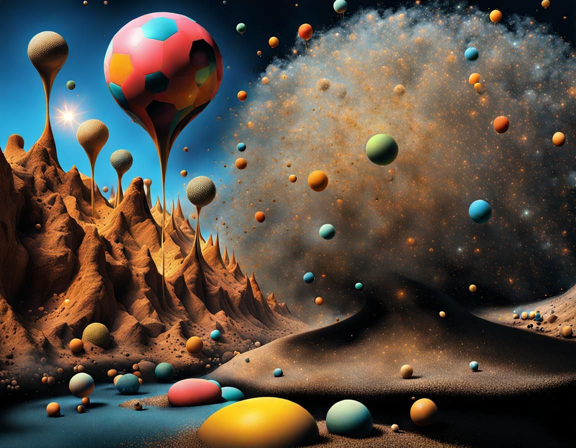 Abstract Rock Singer: Hyperreal Digital Art