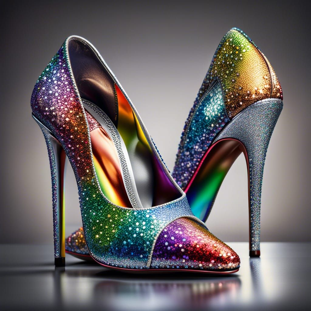 Sparkly heels