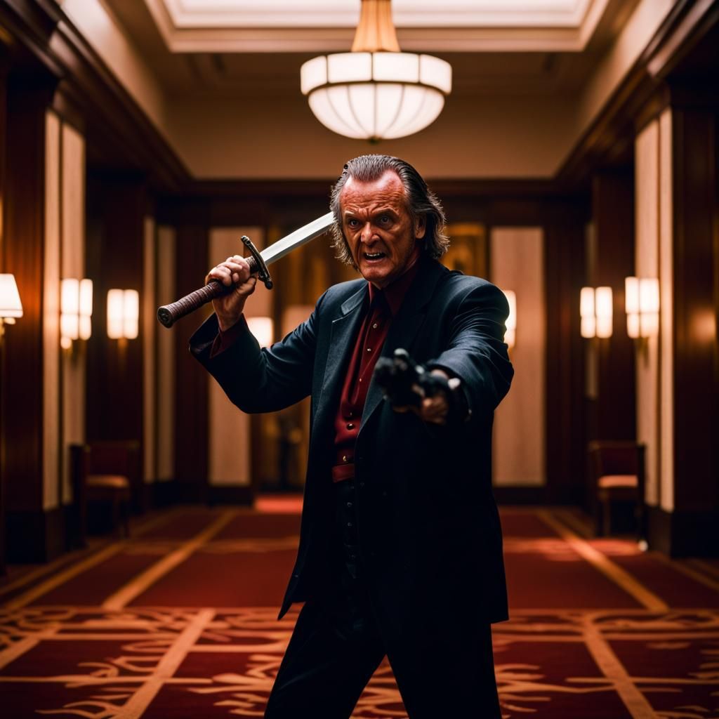 Rampaging Man with Katana in Hotel