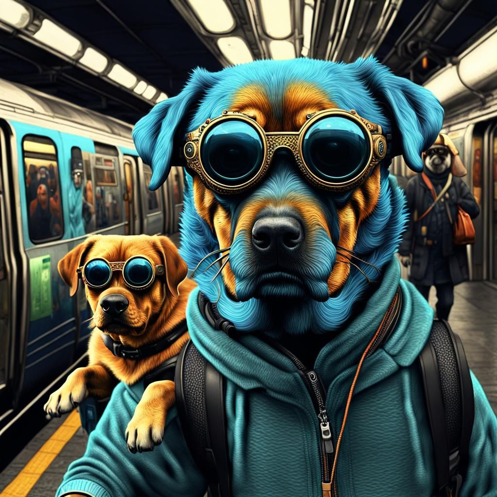 Cyclops in Subway: Detailed Matte Painting