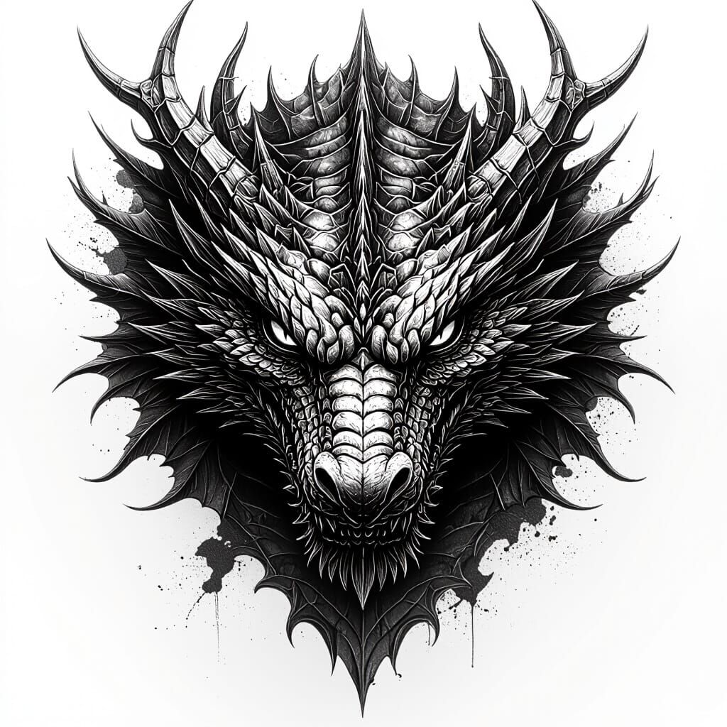 Hyperrealistic Dragon Head Laser Engraving Art