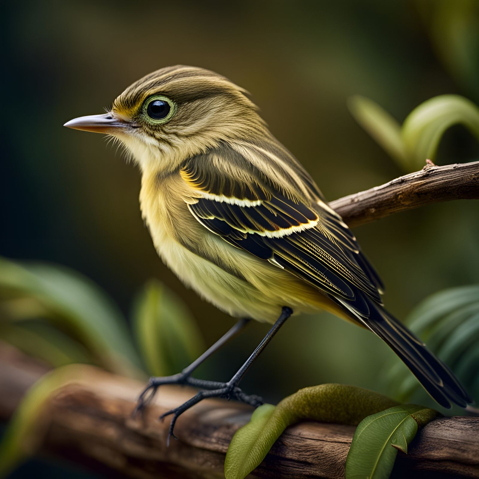 Pacific-slope Flycatcher Close-up: Nature Photography