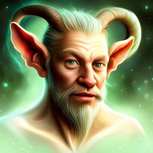 Festive Satyr from Narnia in Digital Art