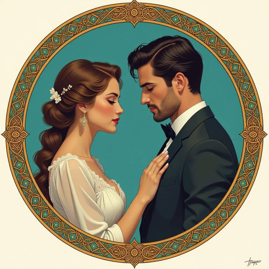 Jungian Anima & Animus in Ouroboros Circle Art