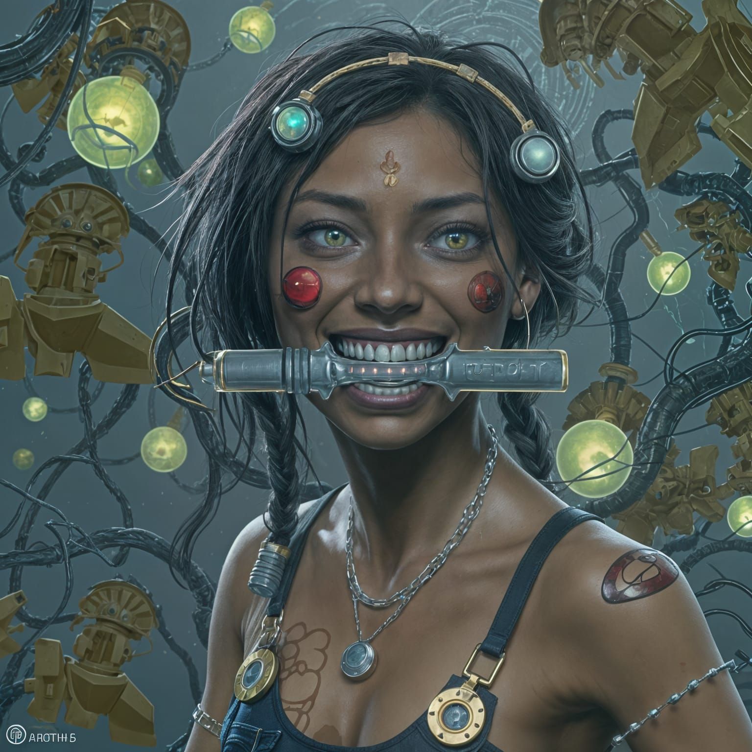 Majestic Nuclear Reactor Within Fantastical Landscape