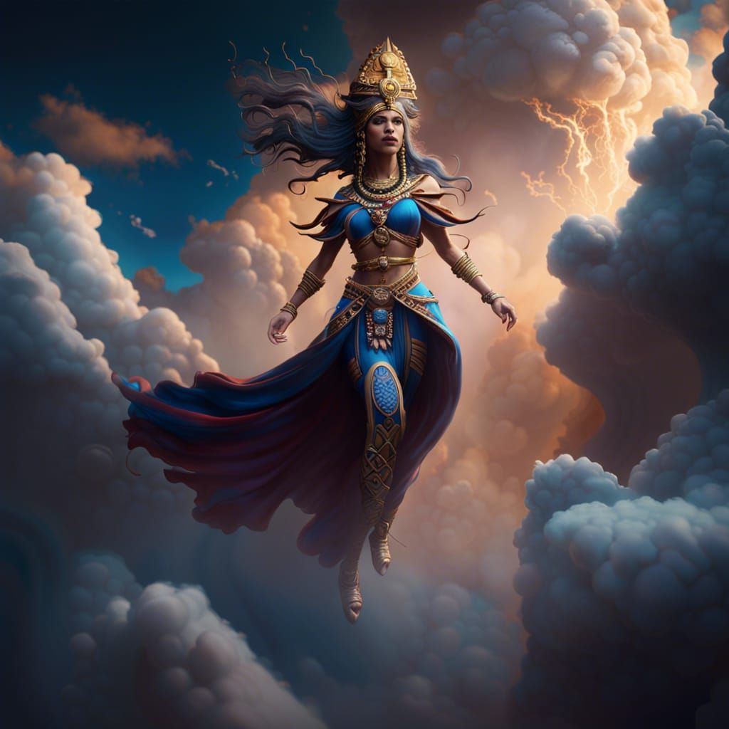 Goddess Ishtar Descending: Fantasy Concept Art