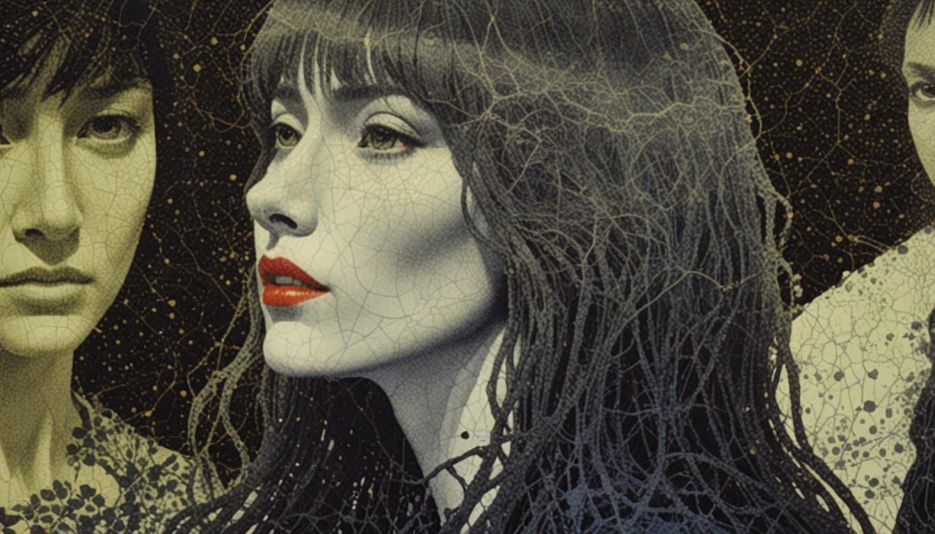 Spectral Beings Haunt a Haunting Landscape in Photorealistic...