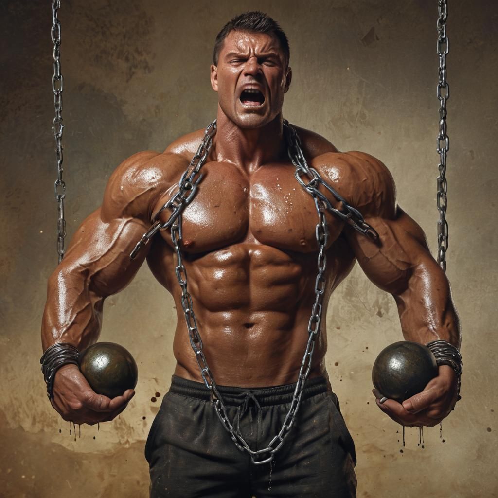 Man Holds Earth Together: Hyper-Realistic Concept Art