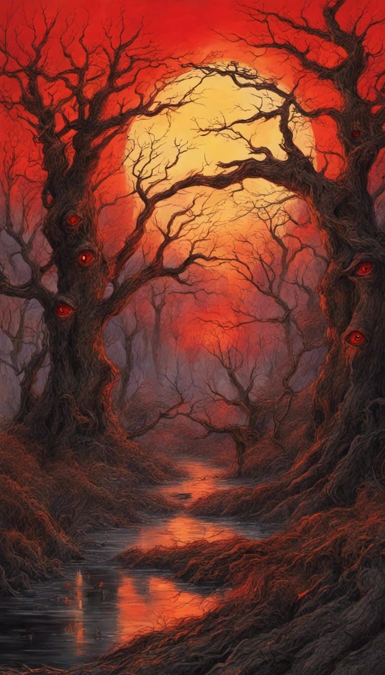 Red Eye Emerges at Sunset: A Colorful Revelation