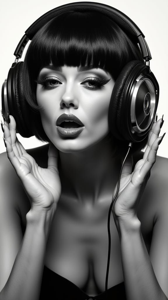 Pop Art Sonic Diva in Explosive Rhythm