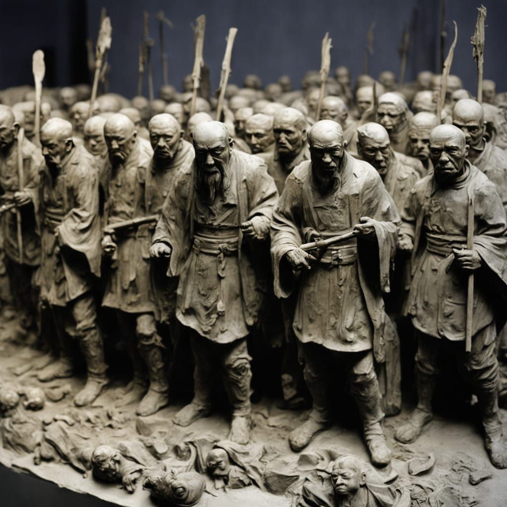 Vampiric Clay Warriors Inspired by Masters of Clay Sculpture