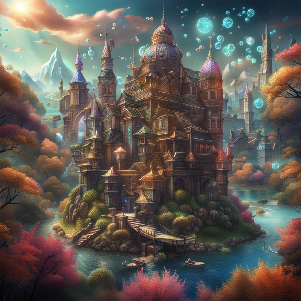 Holographic Puzzle Sets in Detailed Matte Painting