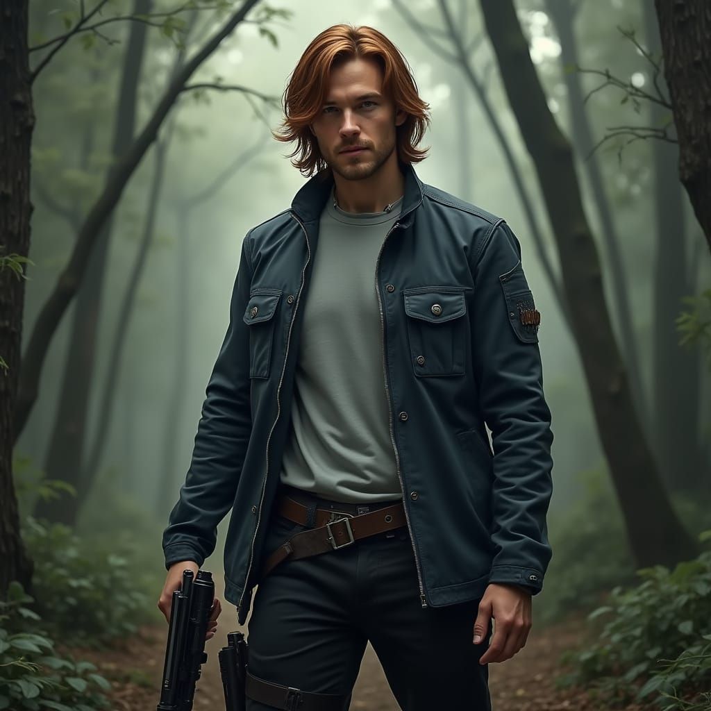 Hyperrealistic Forest Portrait with Cinematic Lighting