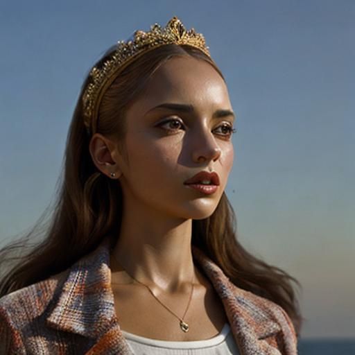 Vibrant Retrofuturistic Scene in High Resolution