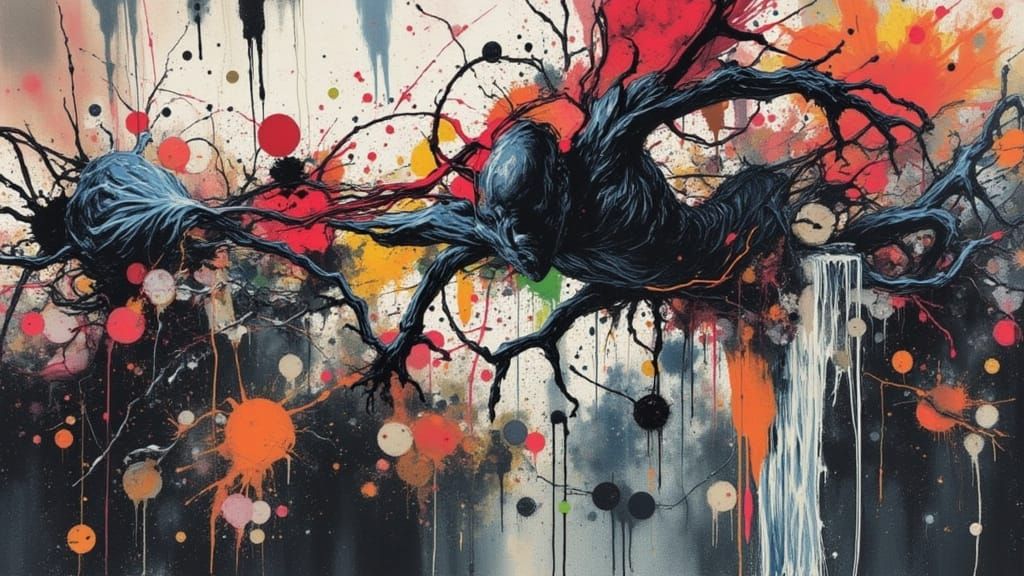 Figure Clinging to Edge in Chaotic Turmoil