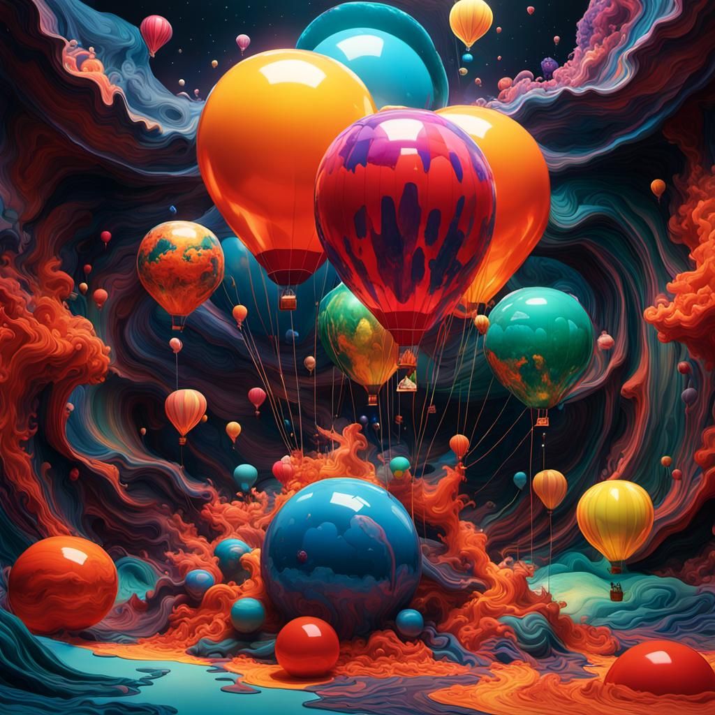 Dreamlike Space: Subjective Object in Vibrant Colors