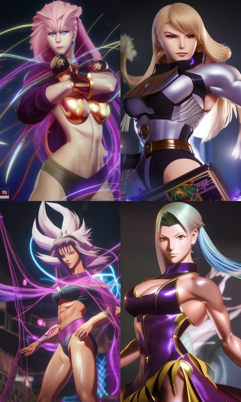 Juliette Bergmann as a  bodybuilder type Tekken Style video ...