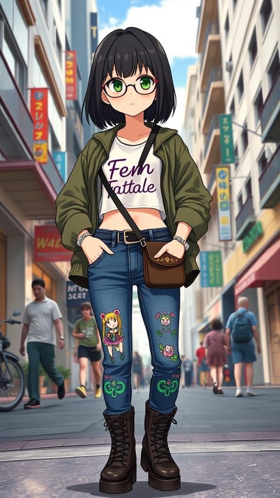 Fem Fatale Sailor Moon Street Style in Honolulu