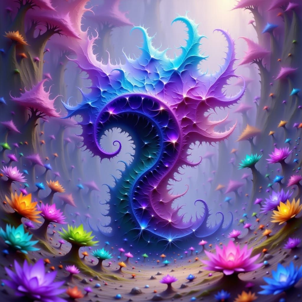 Iridescent Vortex Tunnel with Plasma Effects