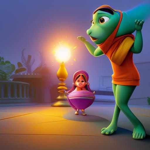 Farija Hossain: Pixar-Style 3D Digital Art