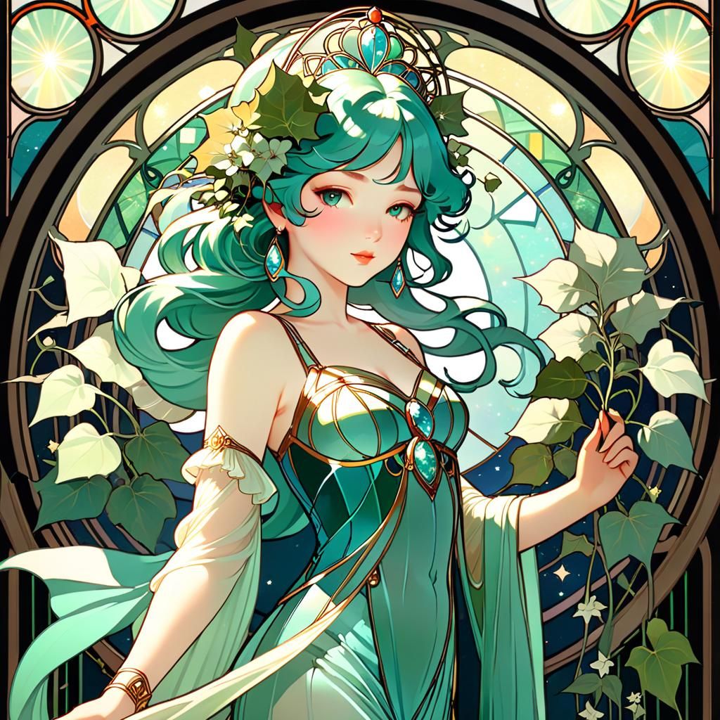 Ivy Starlight Princess in Art Nouveau Style