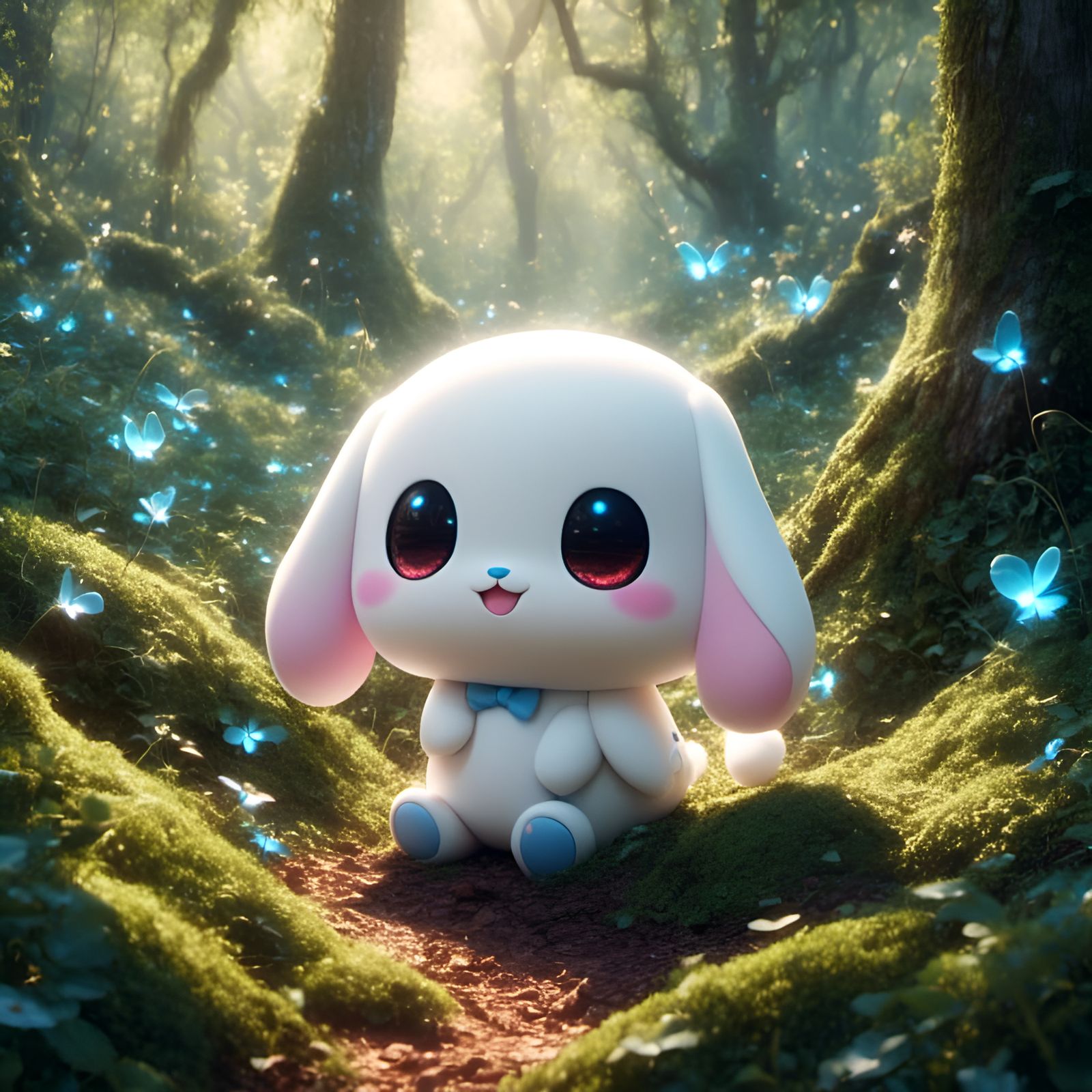 Cinnamoroll in Magical Forest Wallpaper
