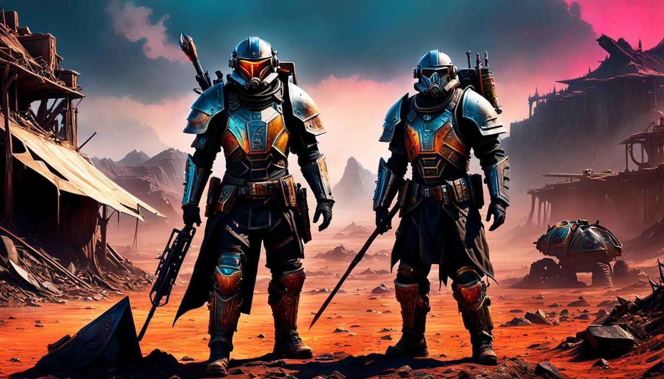 Wasteland Scavenger in Gothic Photorealistic Style